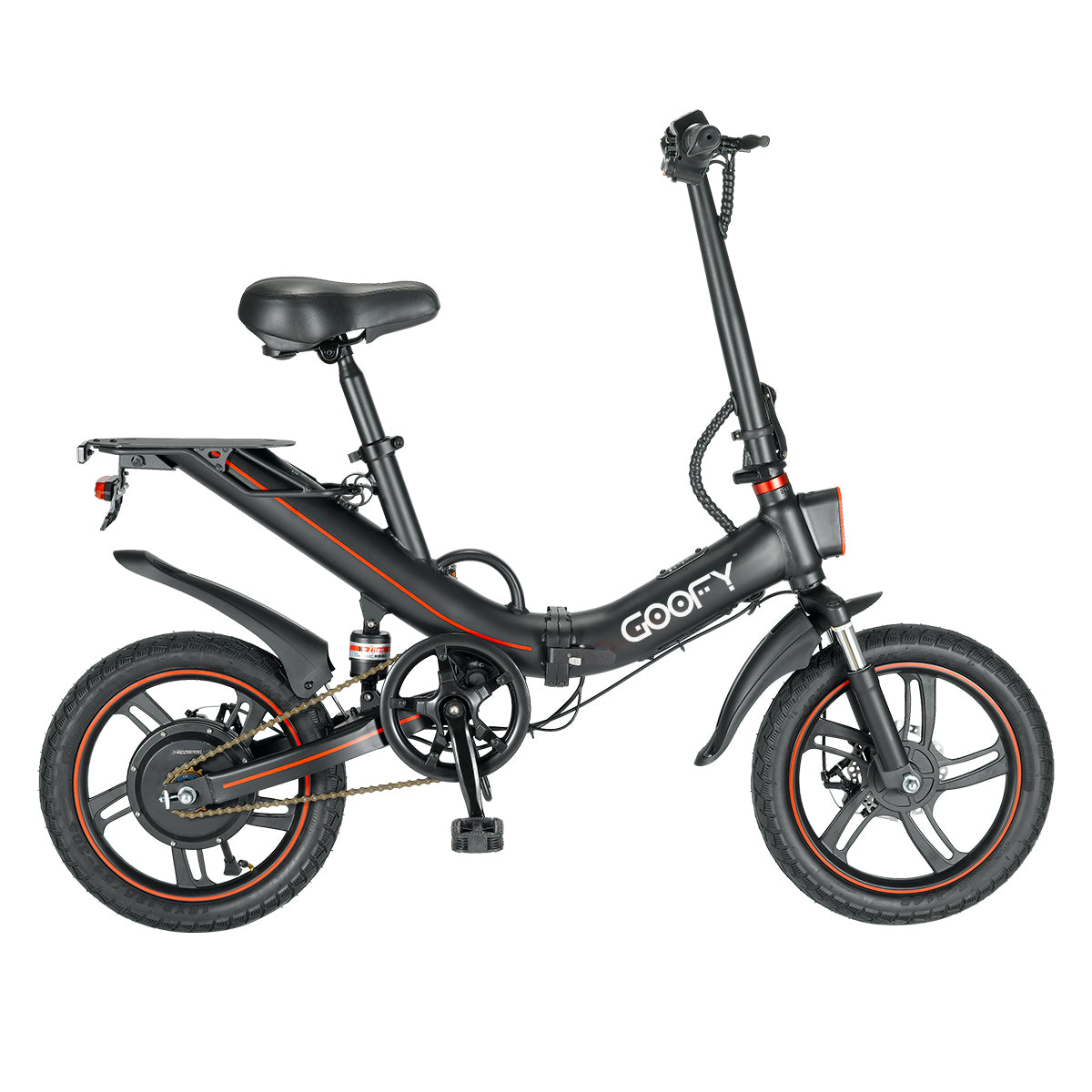 Goofy Stripe 16 Big Battery Foldable Electric Bike for Adults