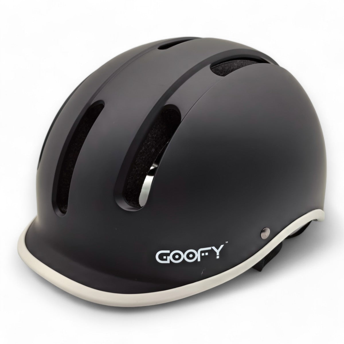 goofy motorcycle helmets Hustle King Commuter Bike Helmet Black / Medium