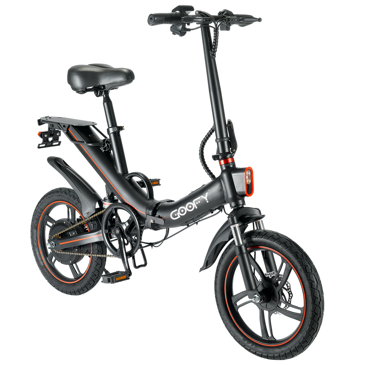 16 inch electric bicycle Goofy Stripe 16 Big Battery Foldable Electric Bike for Adults