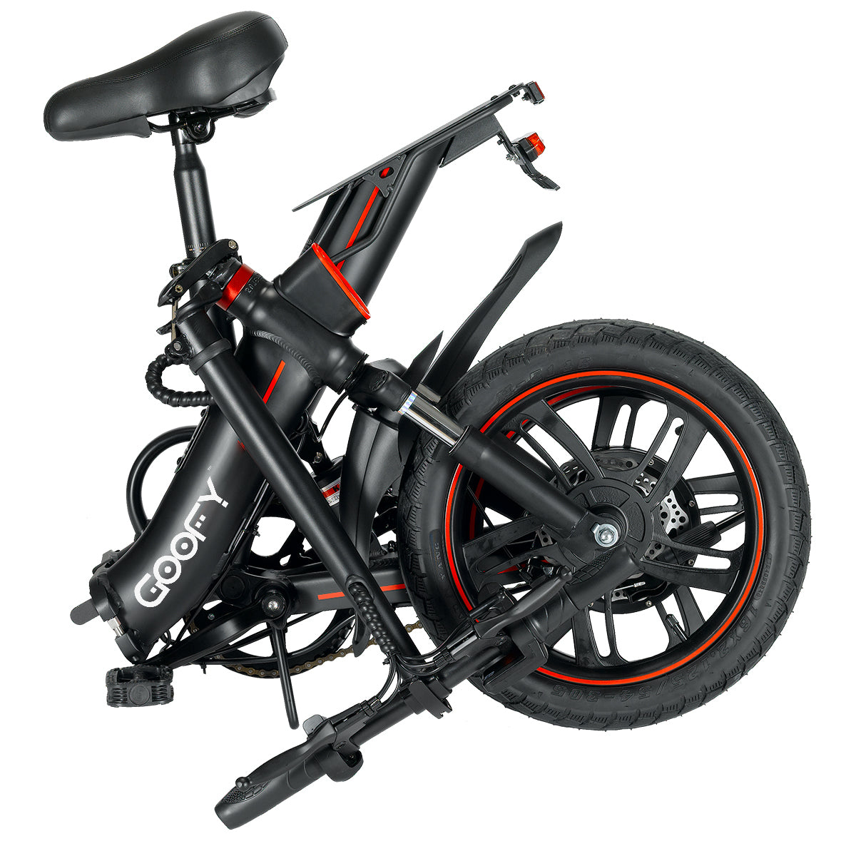 Goofy Stripe 16 Big Battery Foldable Electric Bike for Adults
