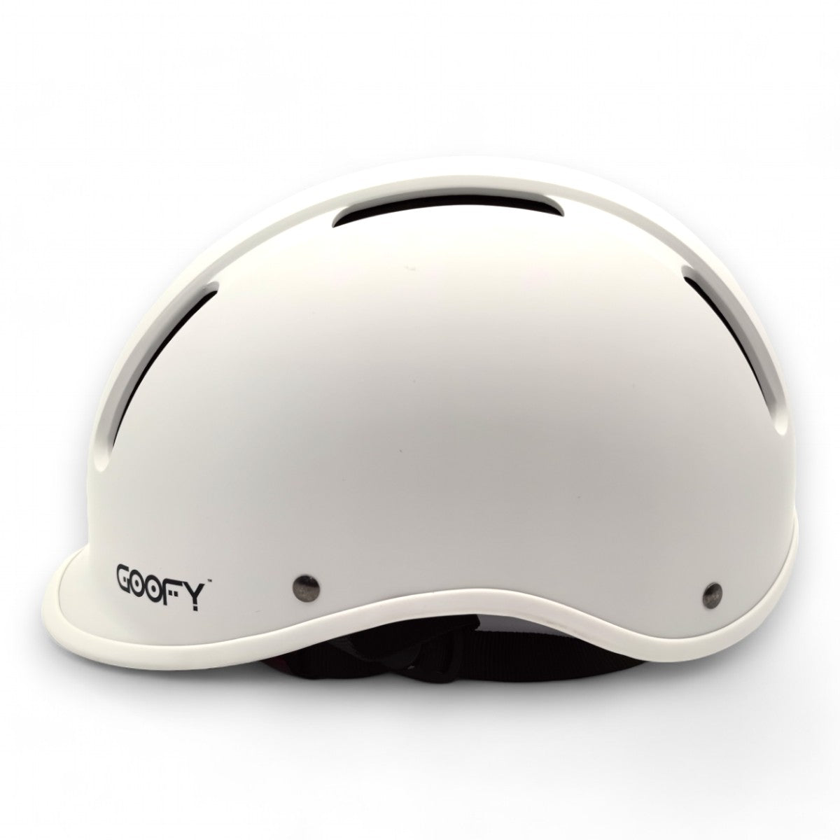 goofy motorcycle helmets Hustle King Commuter Bike Helmet White / Medium